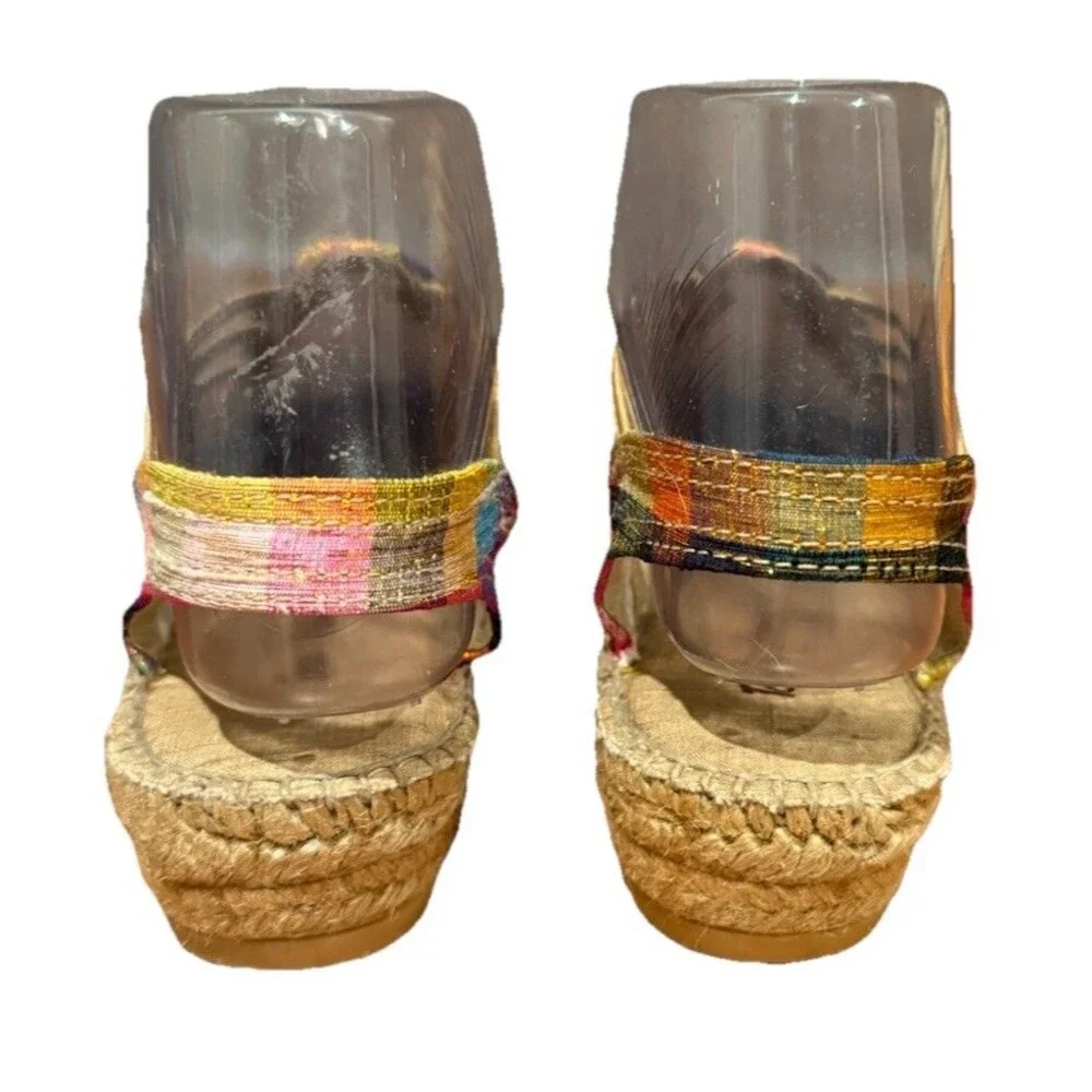 Toni Pons Gold Metallic Slingback Espadrille Sandals Women's EU Size 36/US 5.5-6